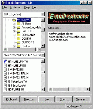 E-mail Extractor - 306 x 360