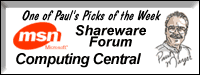 MSN Computing Central Shareware Forum Pick of the Week